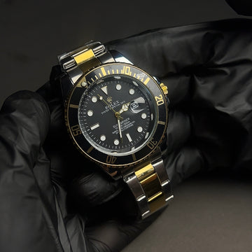 Rolex Submariner Black Dial Two-Tone Gold with Date