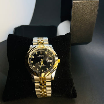 Rolex Oyster Perpetual Datejust - Black Dial two tone