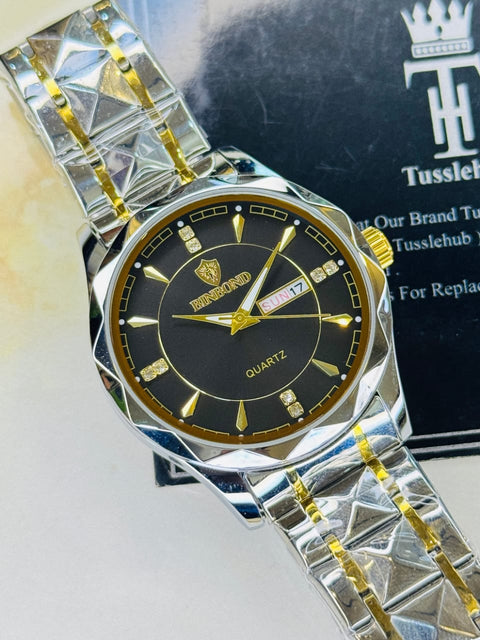 Premium Branded Binbond Watch - Black Dial