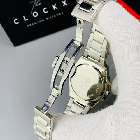 Pattek Phillip Stone Dial Men's Watch - Full Silver