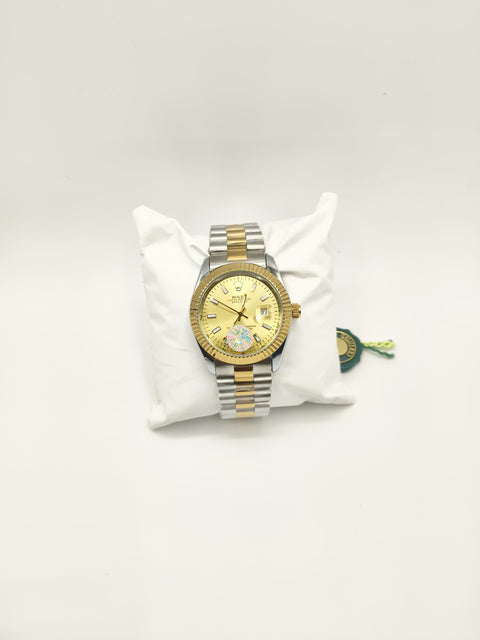 Rolex Stone Dial Men's Watch - With Twotone