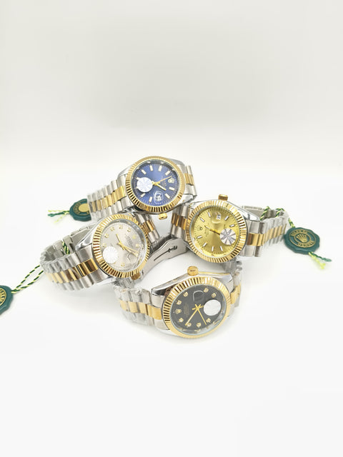 Rolex Stone Dial Men's Watch - With Twotone