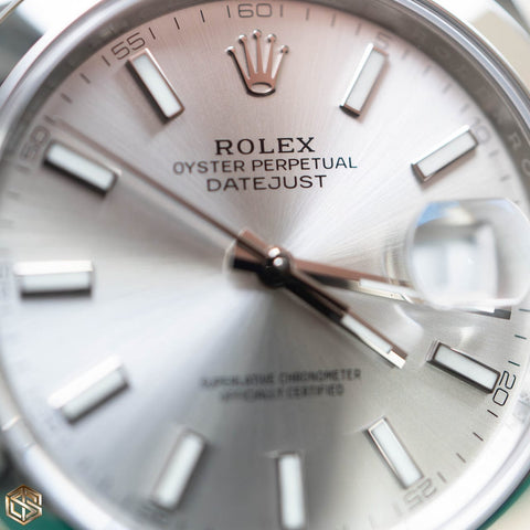 Rolex Silver Chain Men's - With Date